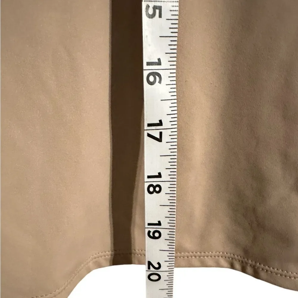 Old Navy Long Sleeve V-Neck Cropped Top Pullover Beige Layer Women's Size L